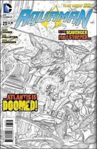 Aquaman (2011) 23-B 1:25 Sketch Cover VF/NM