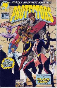 Protectors, The (Malibu) #11 (with poster) FN ; Malibu | Miss Fury