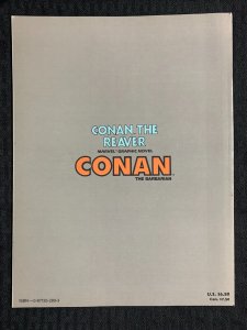 1987 CONAN THE REAVER Marvel Graphic Novel FN+ 6.5 1st Printing / John Severin