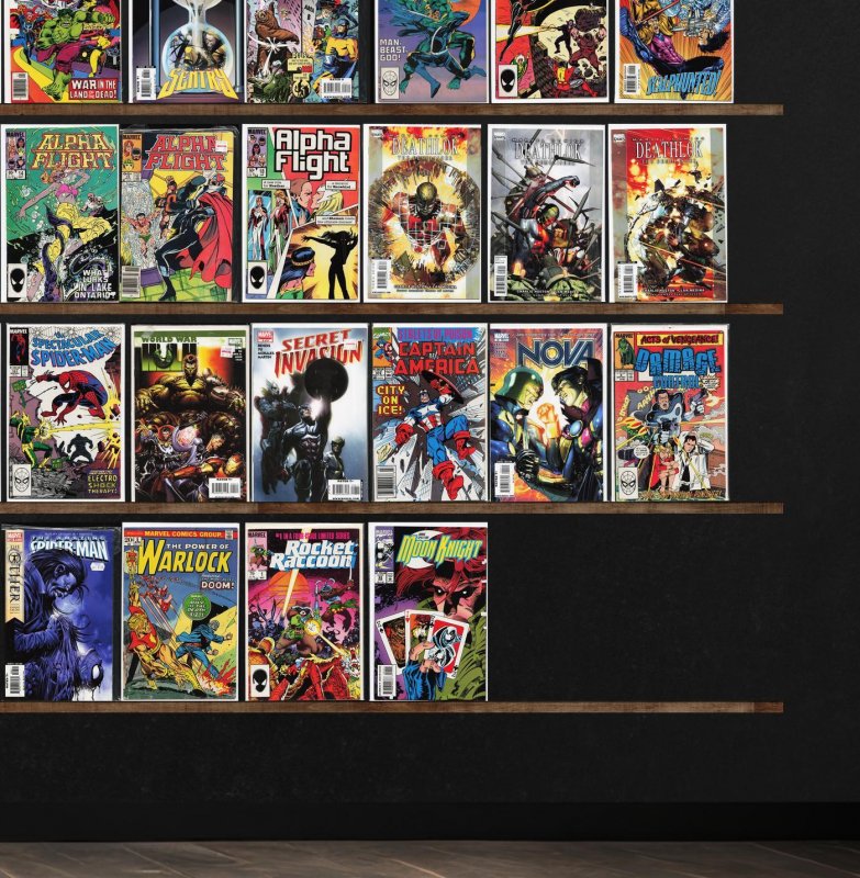 Huge Lot 150+ Comics with Rom, Captain America, Alpha Flight & More!