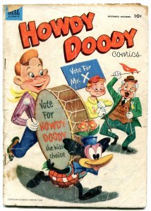 HOWDY DOODY #19 1952-DELL COMIC-ELECTION COVER TV SERIES FR/G