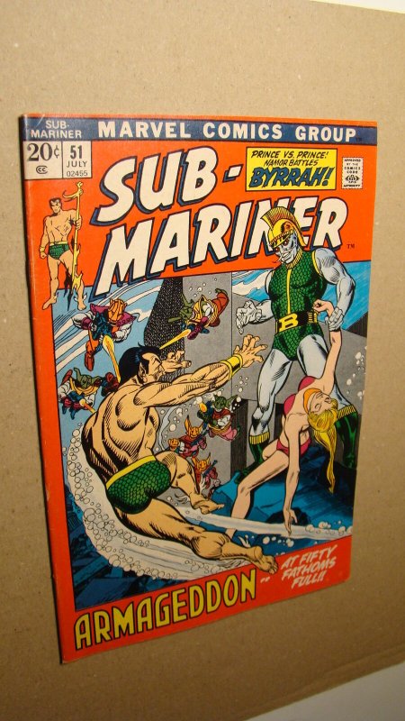 SUB-MARINER 51 *NICE* VS PRINCE BYRRAH 1971 MARVEL NAMORITA APPEARANCE