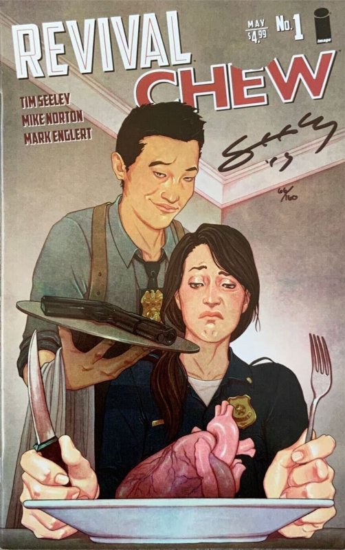 CHEW/REVIVAL #1  DF TIM SEELEY SIGNED & NUMBERED 66/160 NM W/COA.