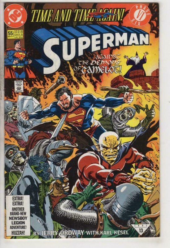 SUPERMAN #55, VF/NM, Ordway, Demon, Camelot, 1987 1991, more in store