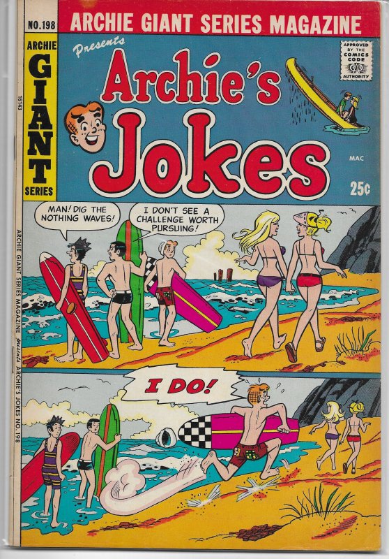 Archie Giant Series Magazine   #198 GD Archie's Jokes