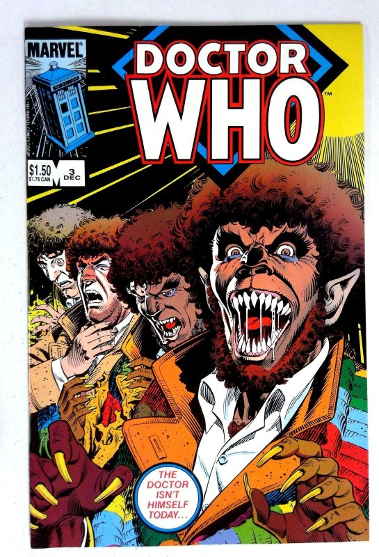 Doctor Who #3 (1984) The Doctor transformation Marvel NM-