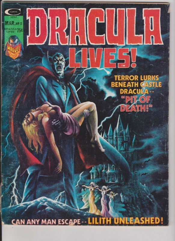 DRACULA LIVES  #11 1975  MARVEL COMICS