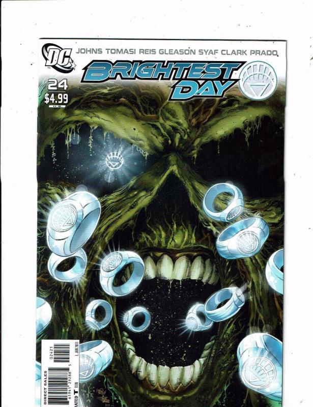 Brightest Day # 24 NM 1st Print VARIANT DC Comic Book Swamp Thing Lantern LH16