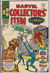 Marvel Collectors' Item #13 (Feb-68) FN/VF Mid-High-Grade Fantastic Four, Mr....