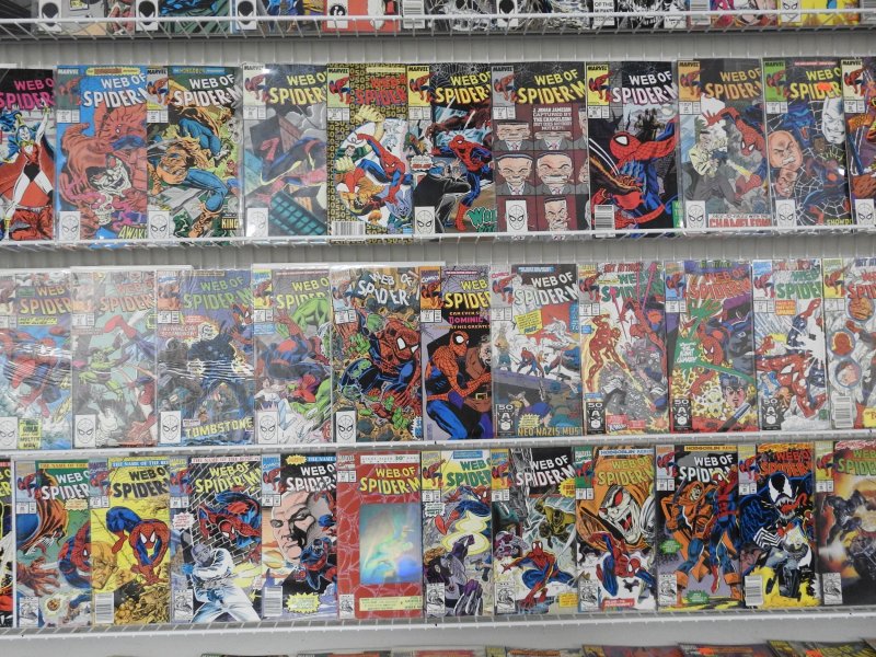 Web of Spider-Man 1-129 Complete Set! W/ Some Annuals! Avg VF- Condition!