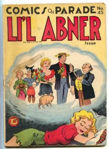 Comics On Parade #45 1944- Li'l Abner cover G- 