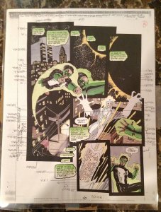 Hand Colored Guide Green Lantern #80 Page 6