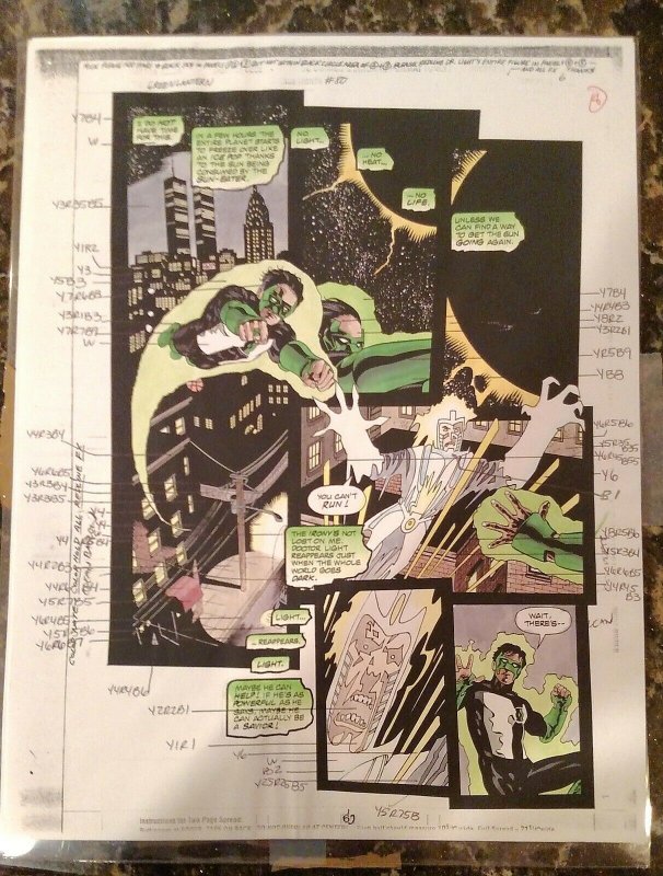 Hand Colored Guide Green Lantern #80 Page 6