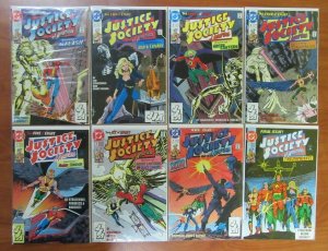 Justice Society of America #1-8 Complete Series Strazewski Burchett DC 1991 VFNM