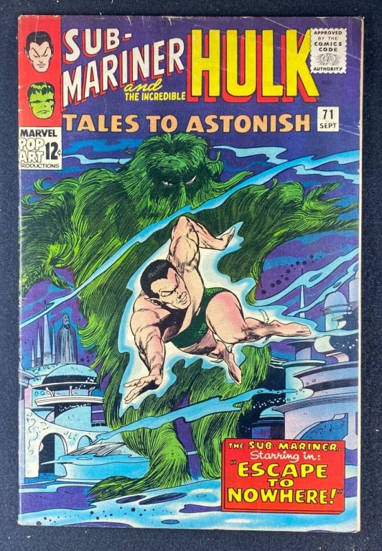 Tales to Astonish (1959) #71 VG/FN (5.0) Sub-Mariner Hulk 1st App Seaweed Man