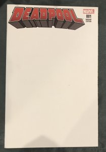 Deadpool #1 Blank Cover Variant (2016)
