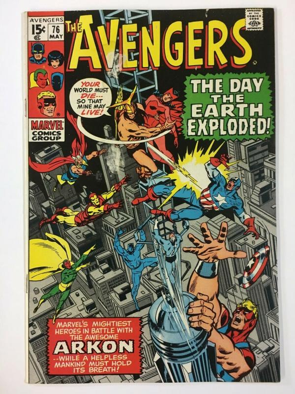 AVENGERS 76 VERY GOOD May 1970 Arkon COMICS BOOK