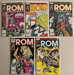 ROM lot #2-39 + Annual Marvel SpaceKnight (average 7.0 FN/VF) 37 diff (1980-'83)