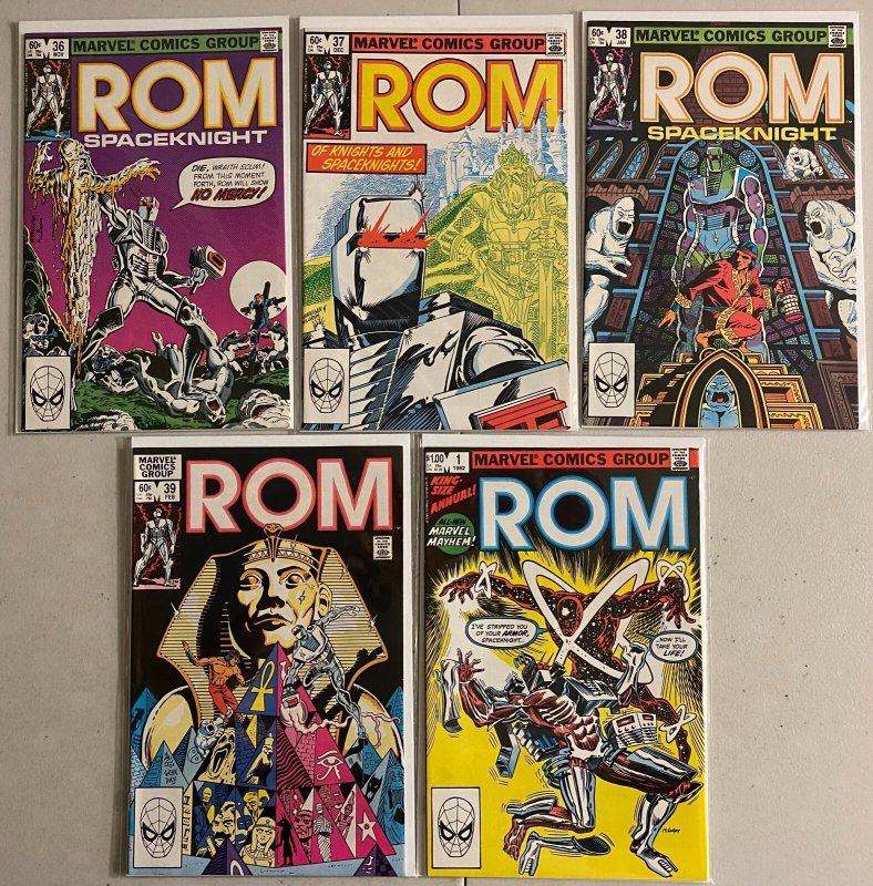 ROM lot #2-39 + Annual Marvel SpaceKnight (average 7.0 FN/VF) 37 diff (1980-'83)
