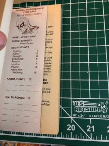 TSR Marvel Super Marvel Super Heroes Gamebook #5, 6, 7, 8 all cards attached