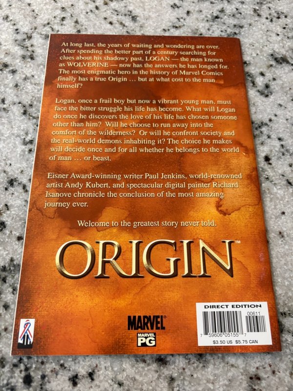 Origin # 6 NM 1st Print Marvel Comic Book Wolverine X-Men Kubert 7 J435
