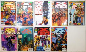 X-Force Lot 9 #48, 52, 53, 54, 57, 70, 78, 80, 81 1995 Marvel 1st Print Comics
