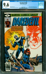 Daredevil #160 CGC graded 9.6 Bullseye & Black Widow appearance. Peter Parker...