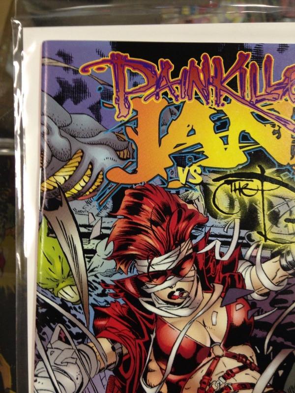 Painkiller Jane Vs. The Darkness 1 NM triple signed conner, palmiotti, quesada