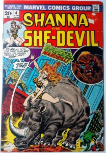 Shanna the She-Devil #4 (6.0, 1973) 1st appearance of the Mandrill