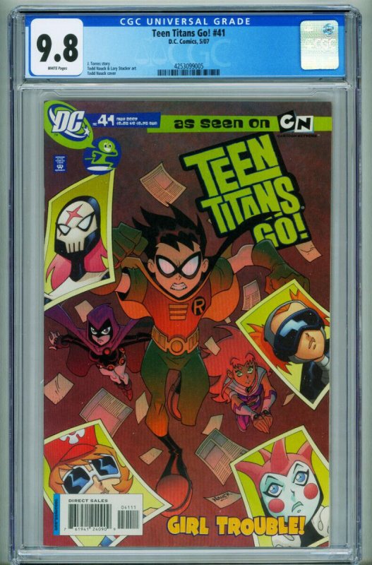 Teen Titans Go! #41 CGC 9.8-2007 1st PINK-X-DC-comic book 4253099005