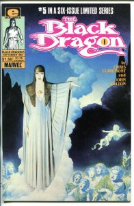 BLACK DRAGON #5 1985-SIGNED-CHRIS CLAREMONT-vf