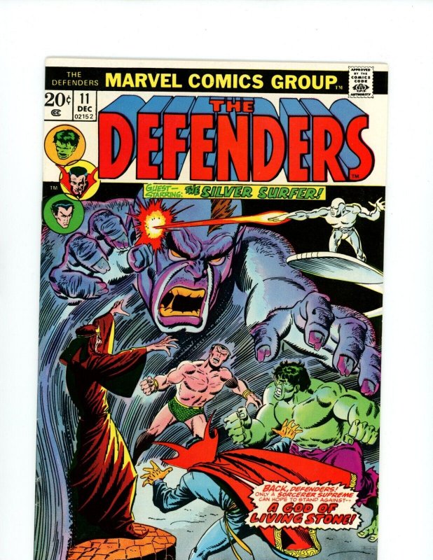 The Defenders #11 - 1st. App Temax, Chandu. Silver Surfer App.  (8.0) 1973