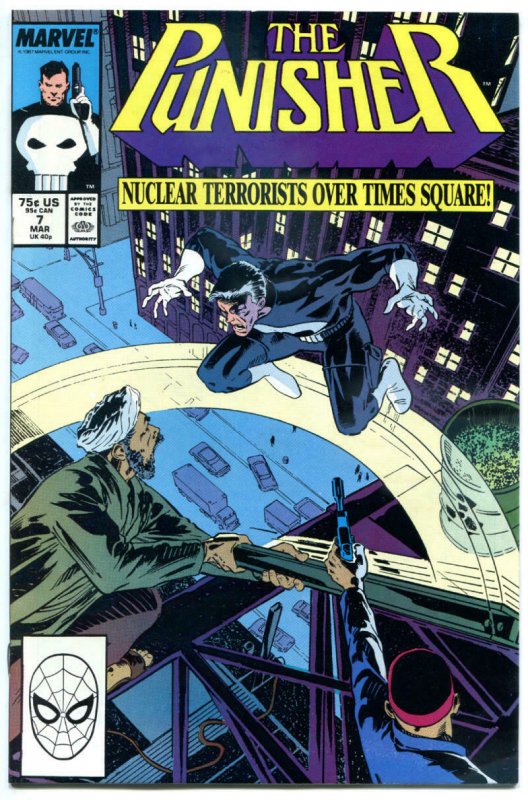 PUNISHER #7, NM, Nuclear Terrorists over Times Square, 1987,more Marvel in store