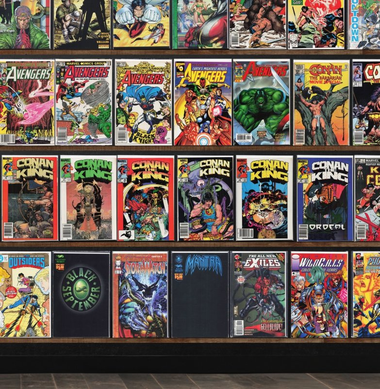 Huge Lot 140+ Comics with Mutant X, The Avengers, Conan The King & More!