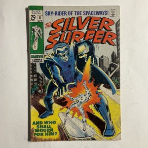 Silver Surfer 5 1969 VG very good 4.0 Marvel
