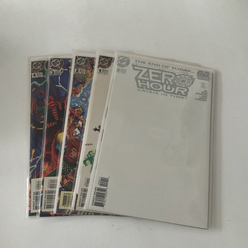 Zero Hour 0 1 2 3 4 Lot Run Set Near Mint Nm Dc Comics