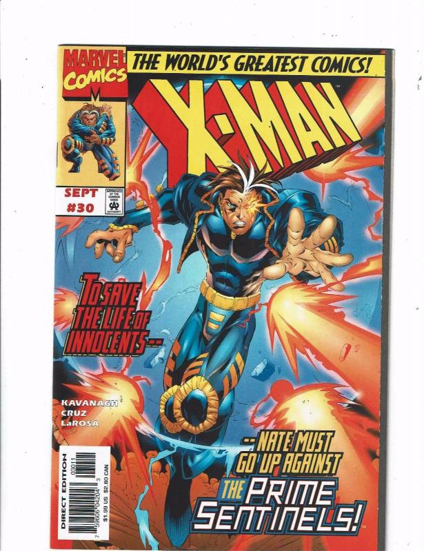 Lot Of 10 X-Man Marvel Comic Books # 21 22 23 24 25 26 27 28 29 30 X-Men J205