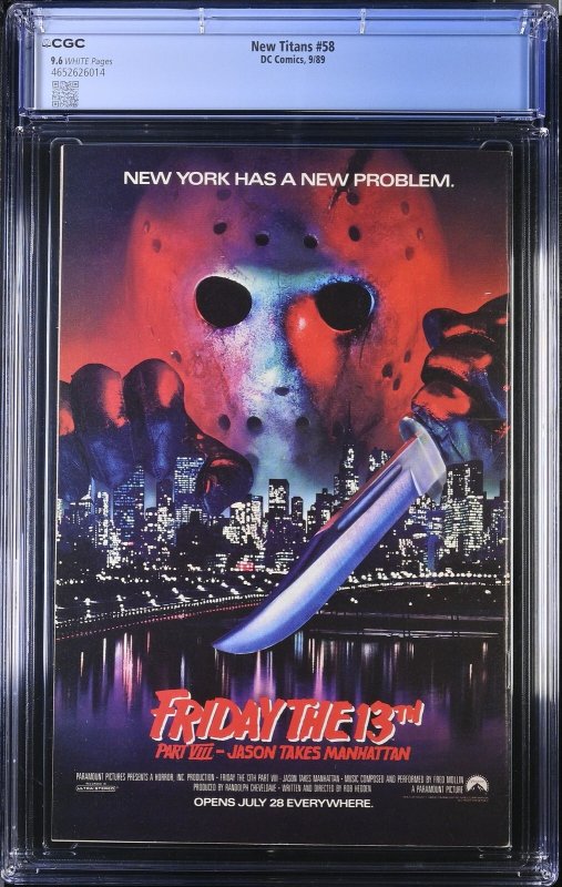 New Titans #58 (9/89) Graded CGC 9.6