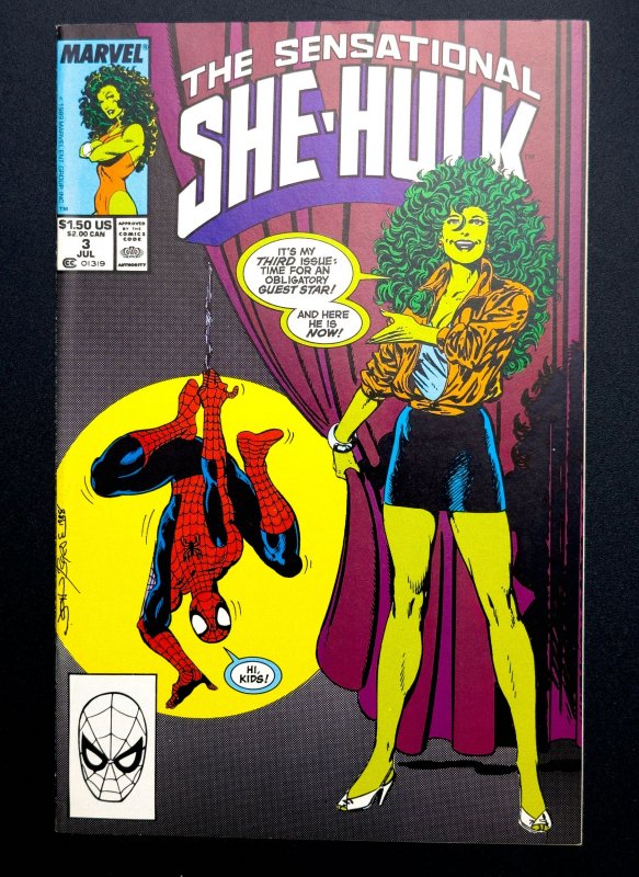 The Sensational She-Hulk #3 (1989) Spidey on Cvr - VF/NM