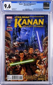 Star Wars Kanan The Last Padawan #1 1st App Kanan Jarrus Marvel CGC 9.6 NM