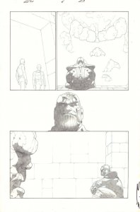 Secret Wars #6 p.23 - Thanos with a Giant Thing - 2015 Signed art by Esad Ribic