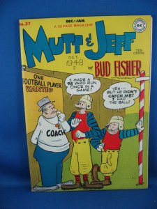 MUTT AND JEFF 37 VF- 1948 DC Football Cover