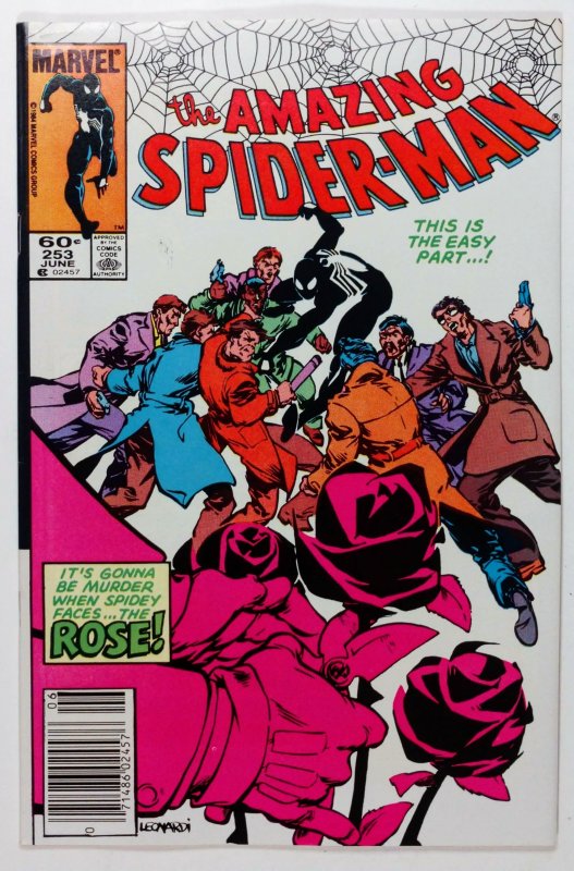 The Amazing Spider-Man #253 (1984) NEWSSTAND, 1st app of Richard Fisk as The ...