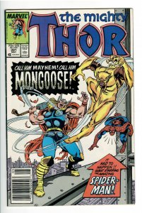 THOR 391 NM 9.4 NEWSSTAND 1st APP ERIC MASTERSON THUNDERSTRIKE