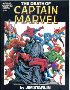 DEATH of CAPTAIN MARVEL / MARVEL Graphic Novel #1, NM-, TPB, 1st, 1982, Starlin