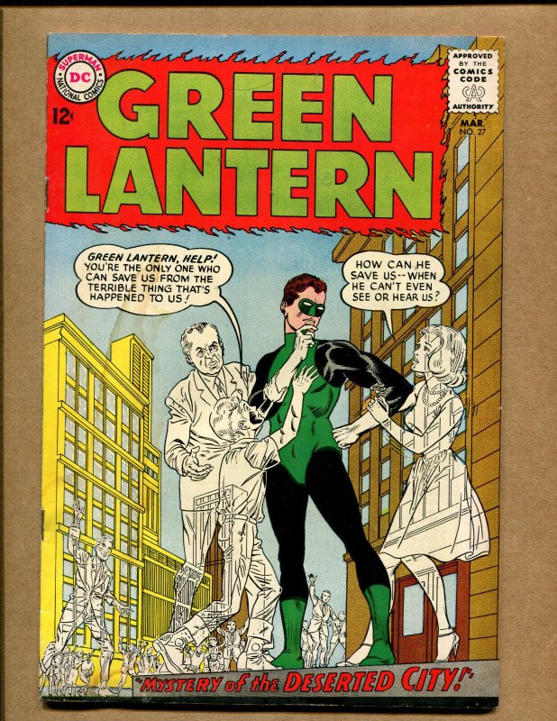 Green Lantern #27 -Mystery of the Deserted City  - 1964(Grade 3.0) WH