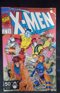 X-Men #1 Colossus and Gambit Cover 1991 Marvel Comic Book