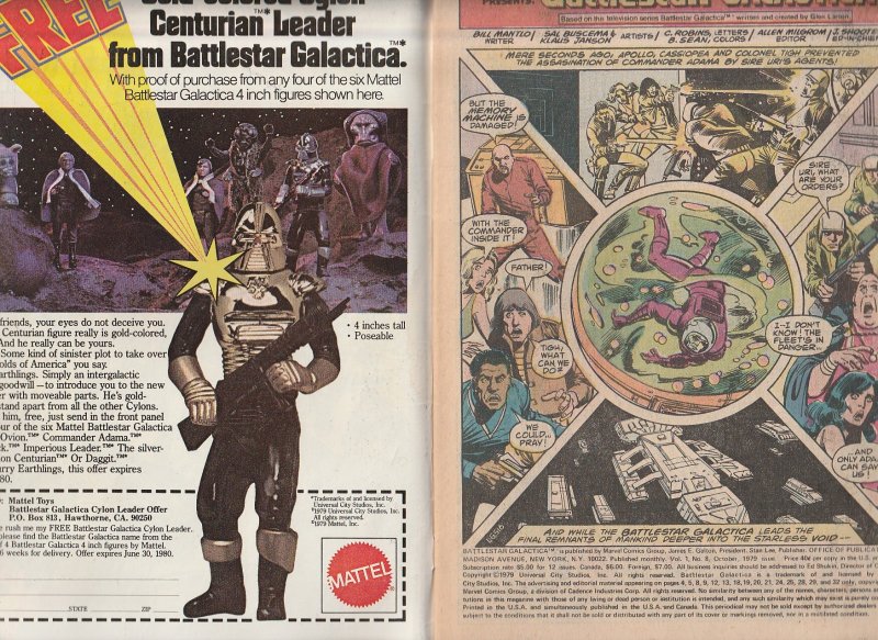 Battlestar Galactica(Marvel) # 8   Body Guarding a stranger !