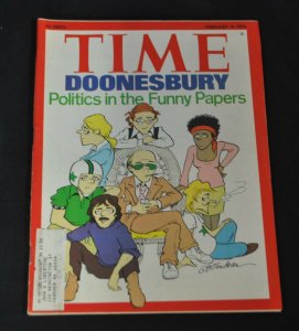 TIME MAGAZINE FEBRUARY 9TH 1976 DOONESBURY POLITICS IN THE FUNNY PAPERS VF