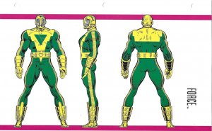 Official Handbook of the Marvel Universe Sheet - Force